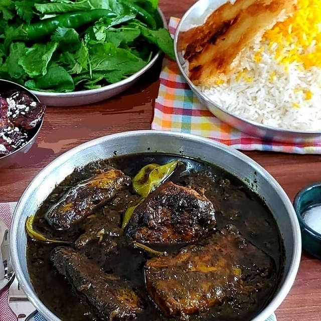 طرز پخت قلیه ماهی