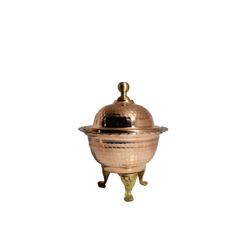 قندان پایه دار مسی