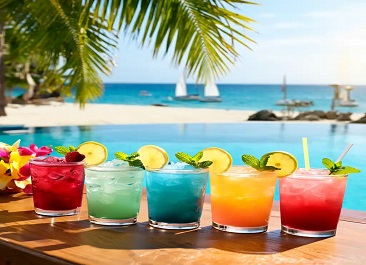 ایده‌های خلاقانه برای سرو نوشیدنی و دسر با یخ خردشده رنگی